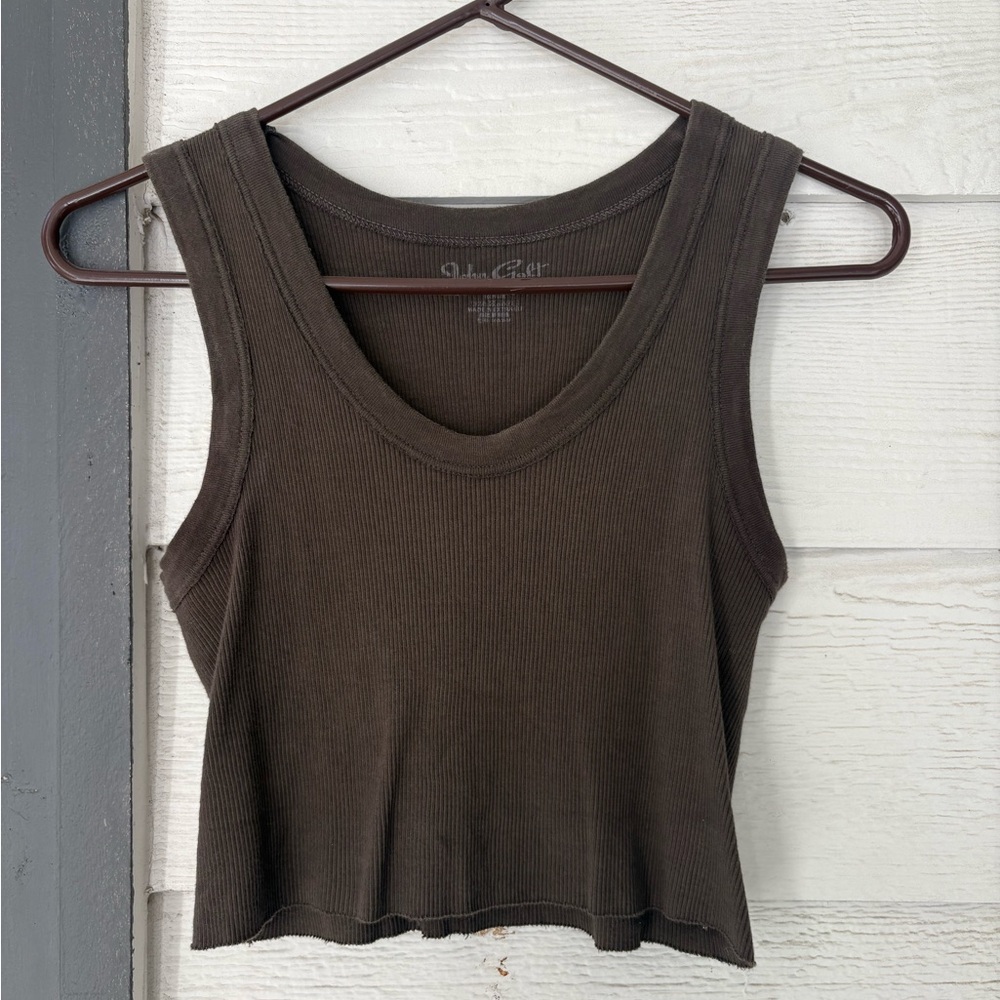 Brandy Melville Brown Ribbed Tank